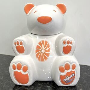 Candy Jar-Maynards White & Orange Ceramic Bear